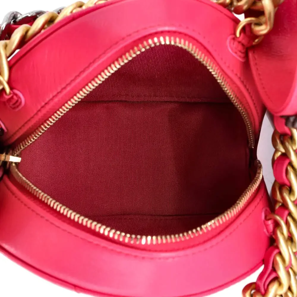 Chanel 19 Round Clutch With Chain #259049C25B - Picture 5 of 6